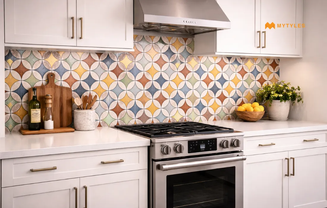 Motif Tile in Kitchen